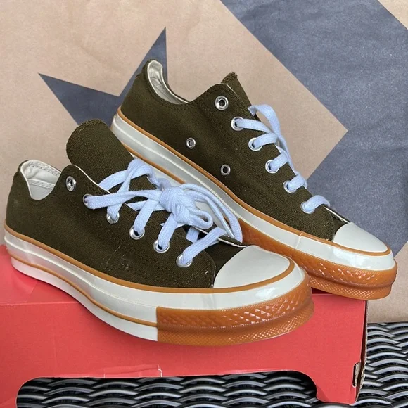 Converse CHUCK 70 OX WMNS surplus olive/egret/gum honey - Picture 5 of 16